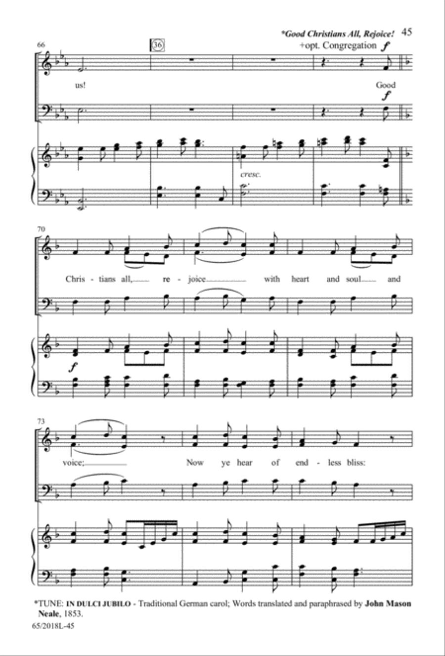 A Ceremony of Lessons and Carols 3-Part scores gallery preview page 46