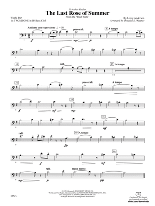 The Last Rose of Summer (from the Irish Suite): (wp) 1st B-flat Trombone B.C.