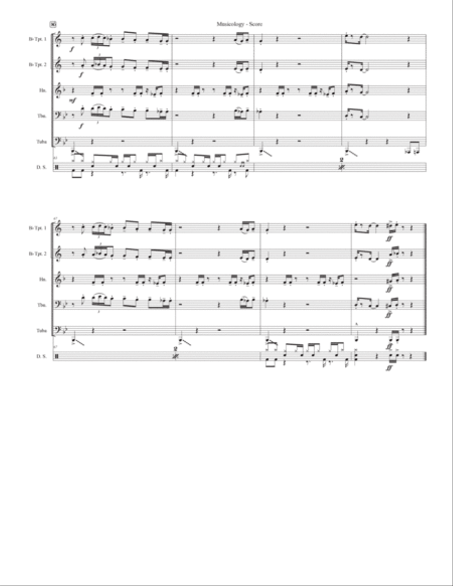 Musicology Brass Quintet scores gallery preview page 6