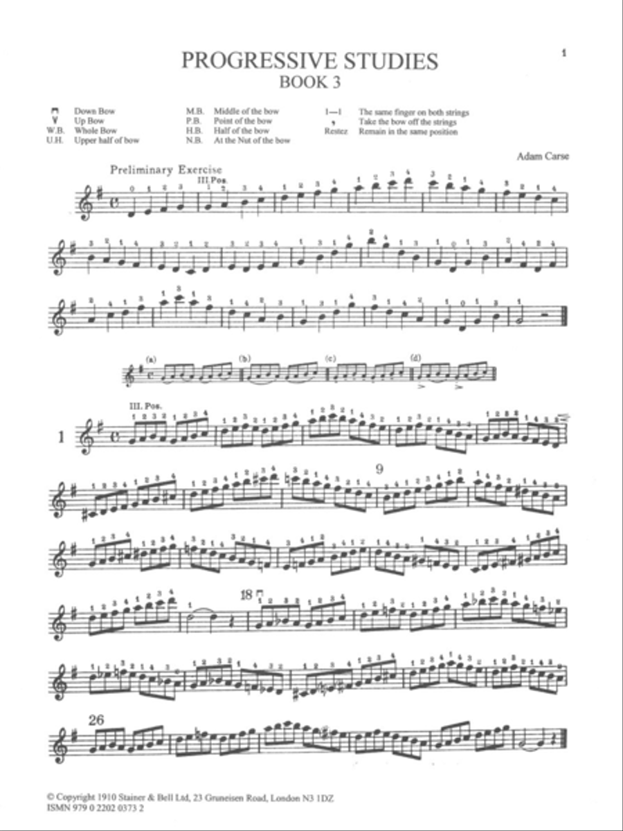 Progressive Violin Studies. Book 3 Violin scores gallery preview page 2
