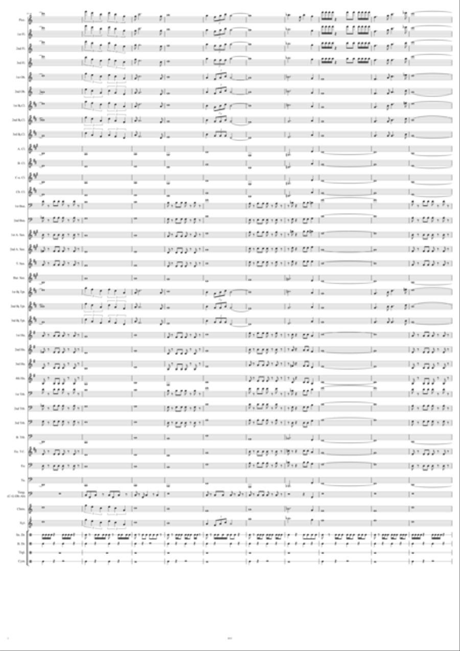 The Journey to the Outer Regions Concert Band scores gallery preview page 2