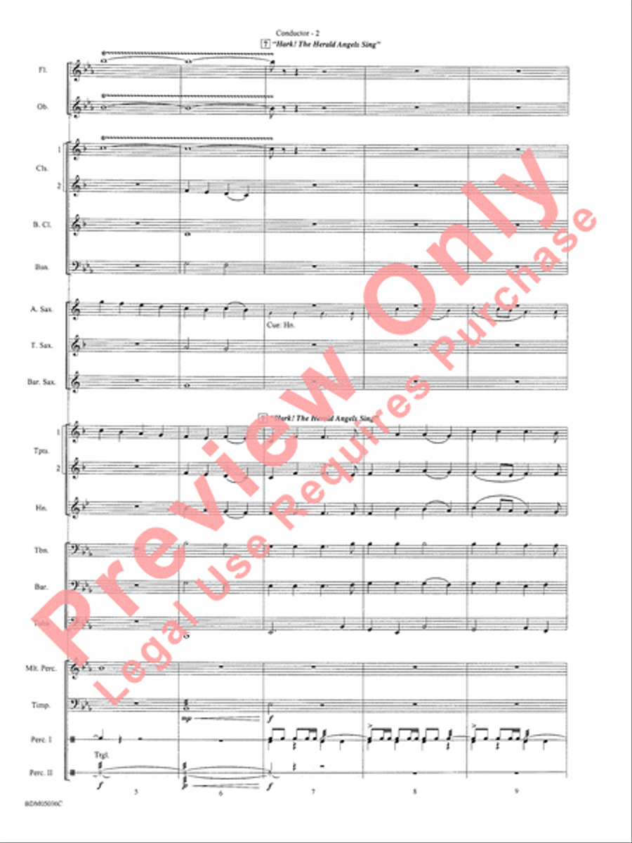 A Carol Celebration Concert Band scores gallery preview page 5