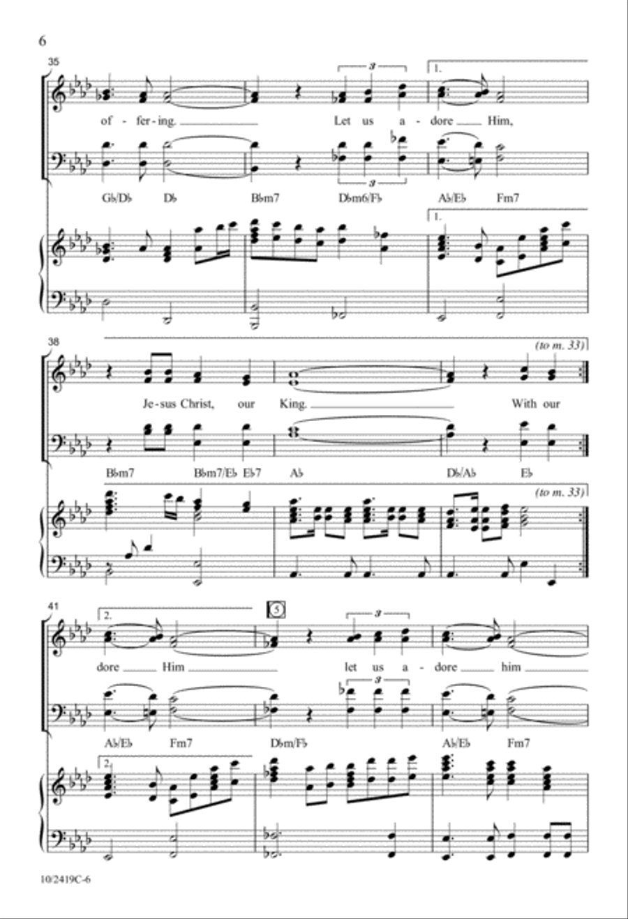 Adore Him 4-Part scores gallery preview page 6
