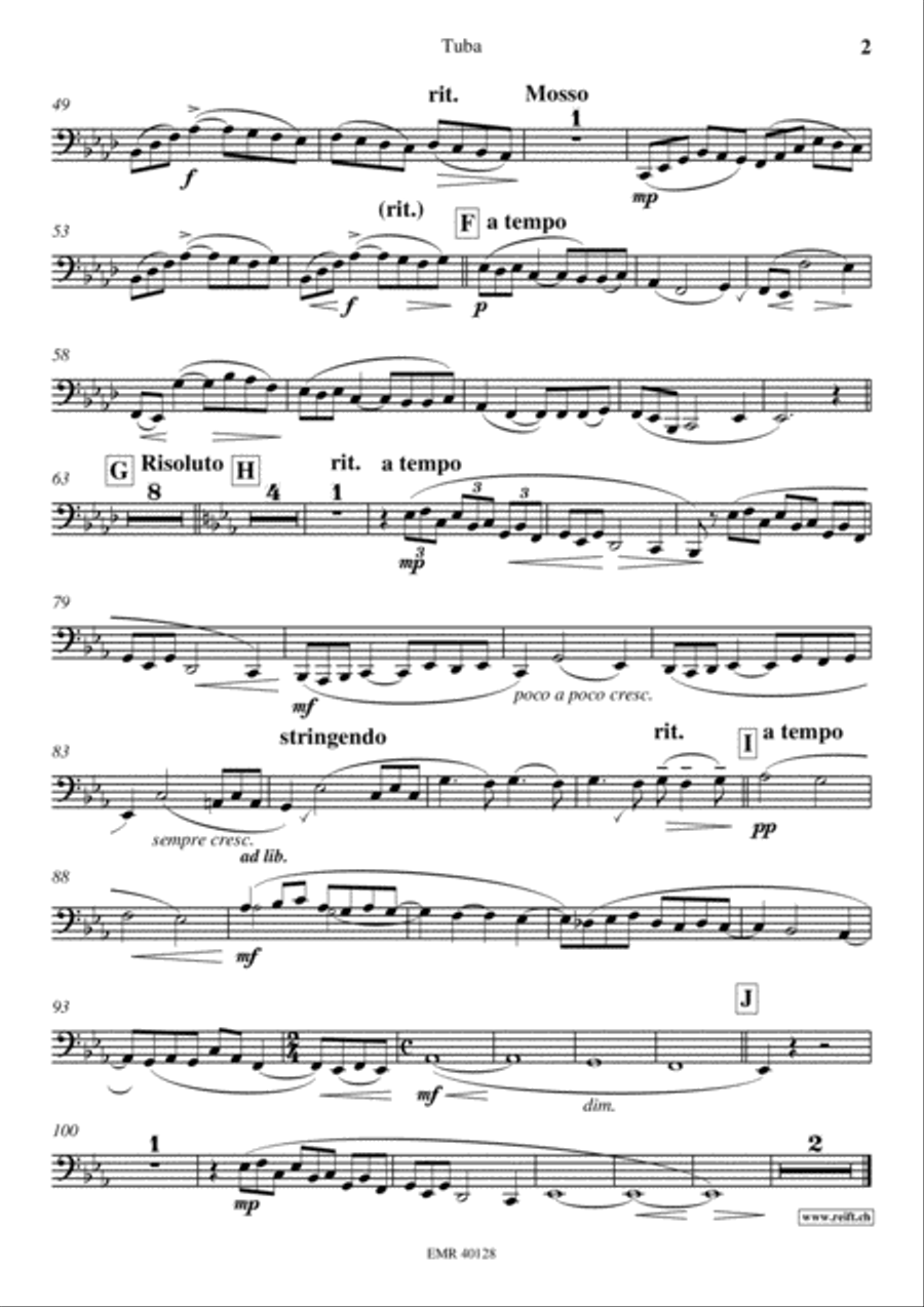 Arabesque No. 1 Tuba scores gallery preview page 3