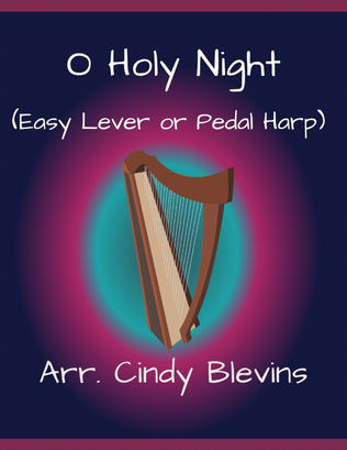 Book cover for O Holy Night, for Easy Harp Solo