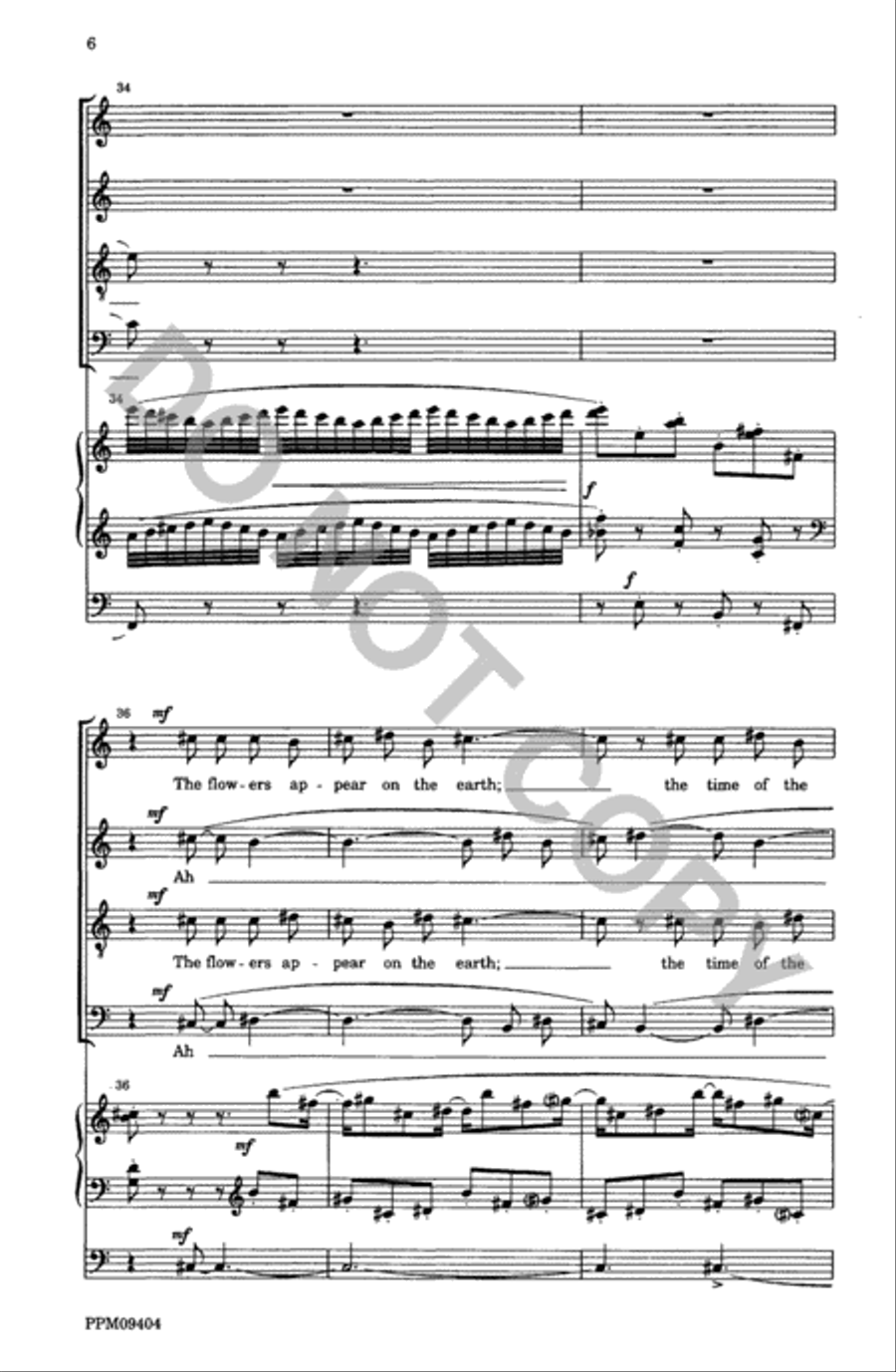 Set Me As a Seal upon Thine Heart 4-Part scores gallery preview page 7