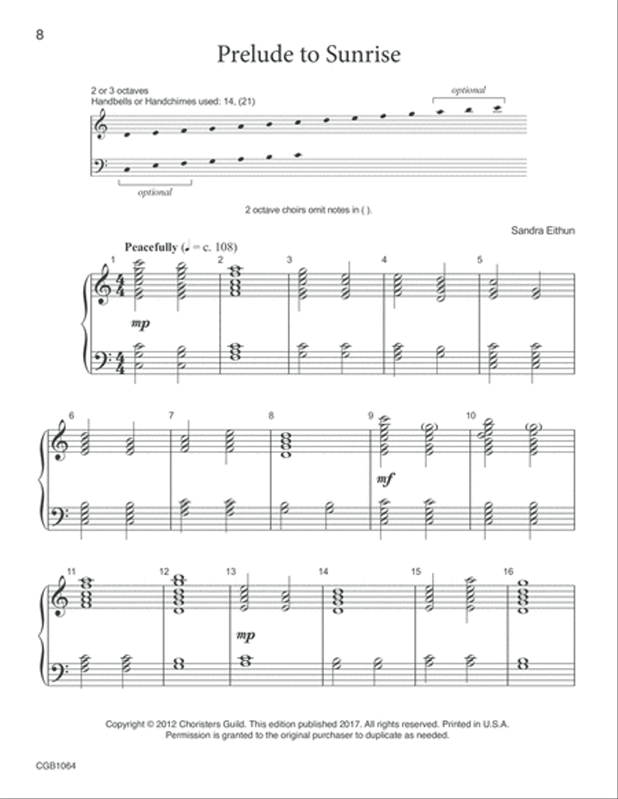 Chime Time Handbell Choir scores gallery preview page 4