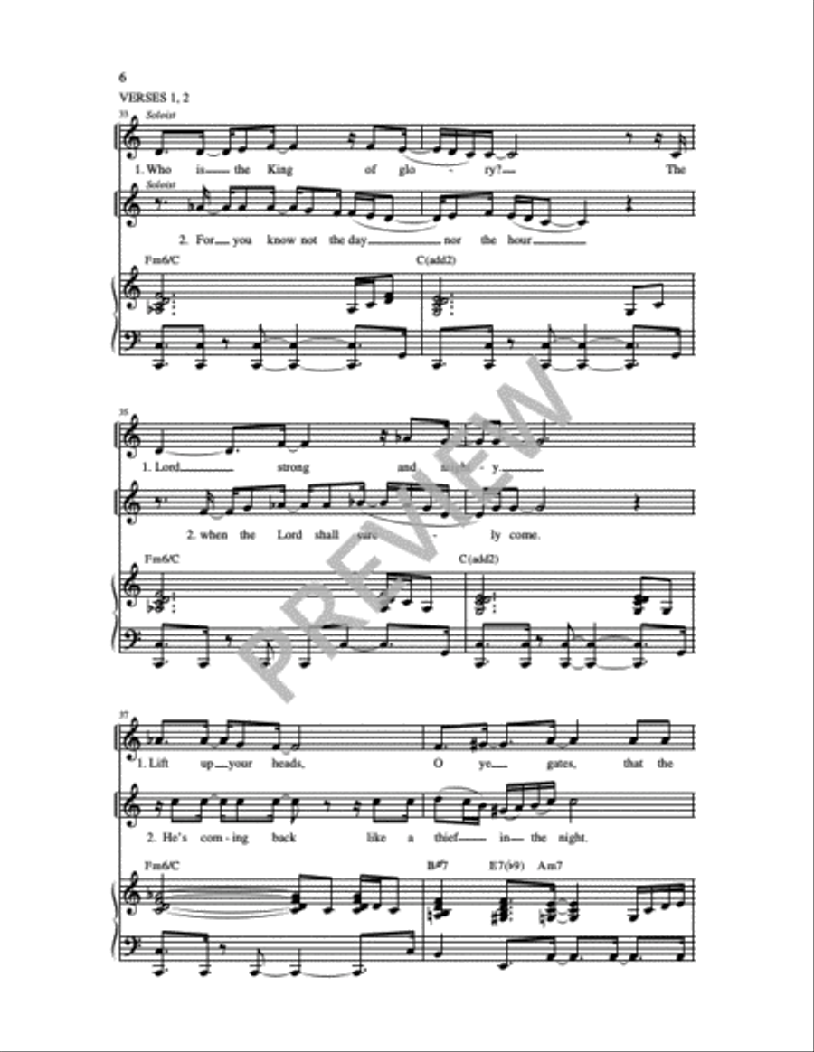 Emmanuel, Come to Set Us Free 4-Part scores gallery preview page 4
