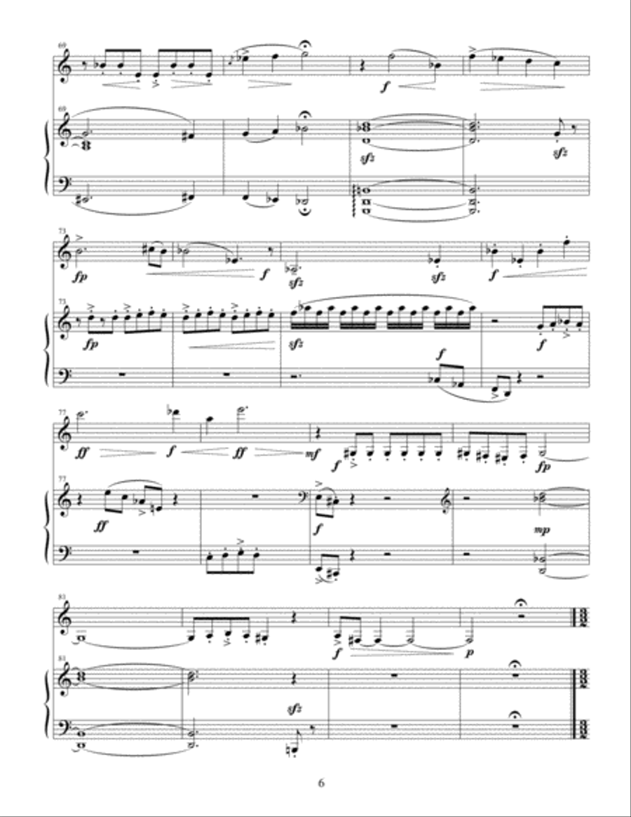 Explorations for Clarinet and Piano [Score and Part] Clarinet Solo scores gallery preview page 6