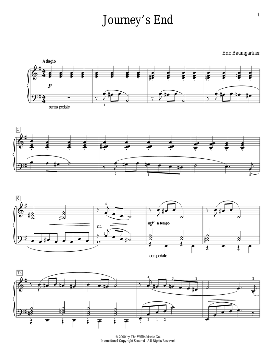 Journey's End Piano Method scores gallery preview page 1