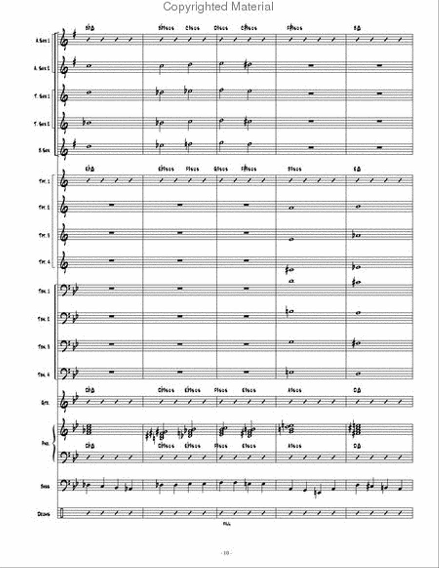 Contemporary Convergence Jazz Ensemble scores gallery preview page 11