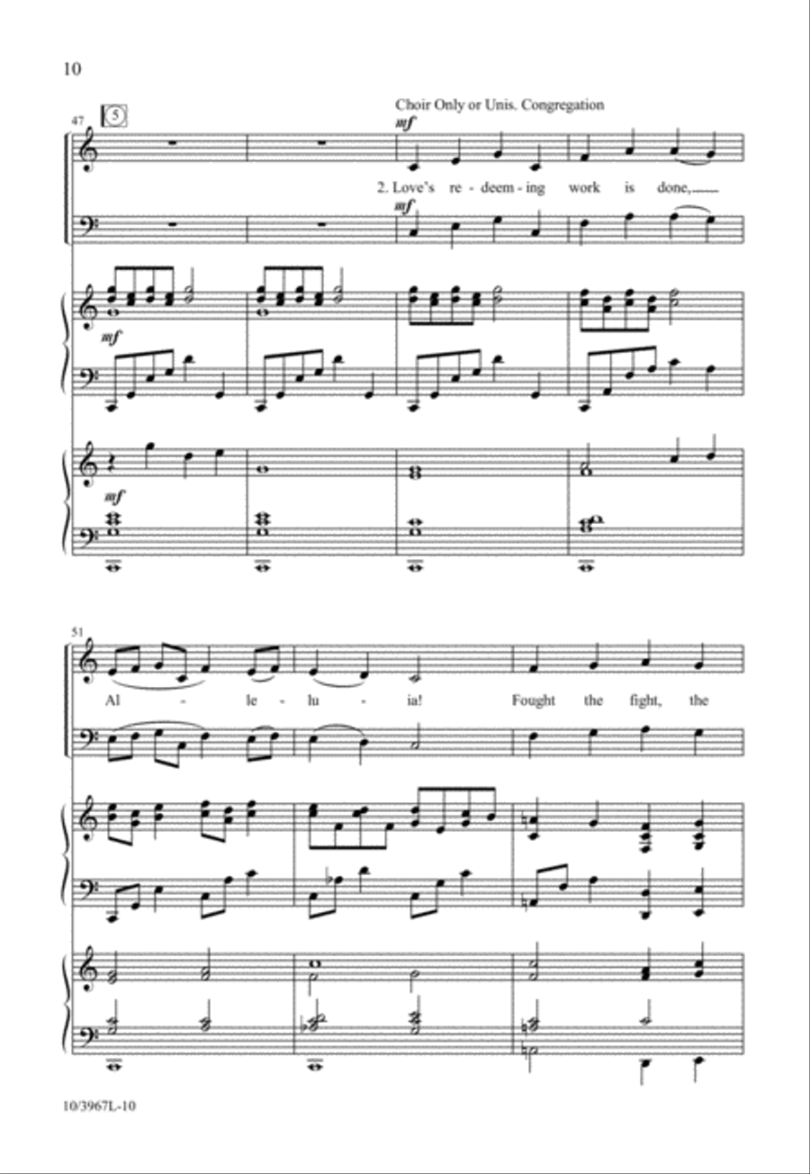 Raise Your Joys and Triumphs High 3-Part scores gallery preview page 11