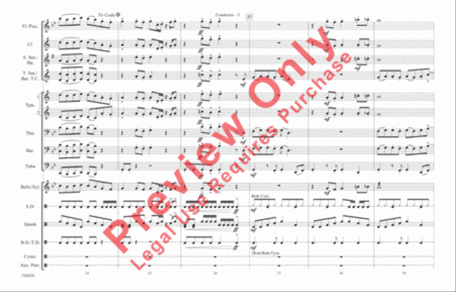 Play That Funky Music Play That Funky Music Marching Band scores gallery preview page 6