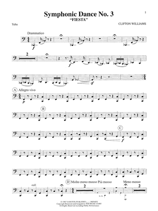 Symphonic Dance No. 3 ("Fiesta"): Tuba