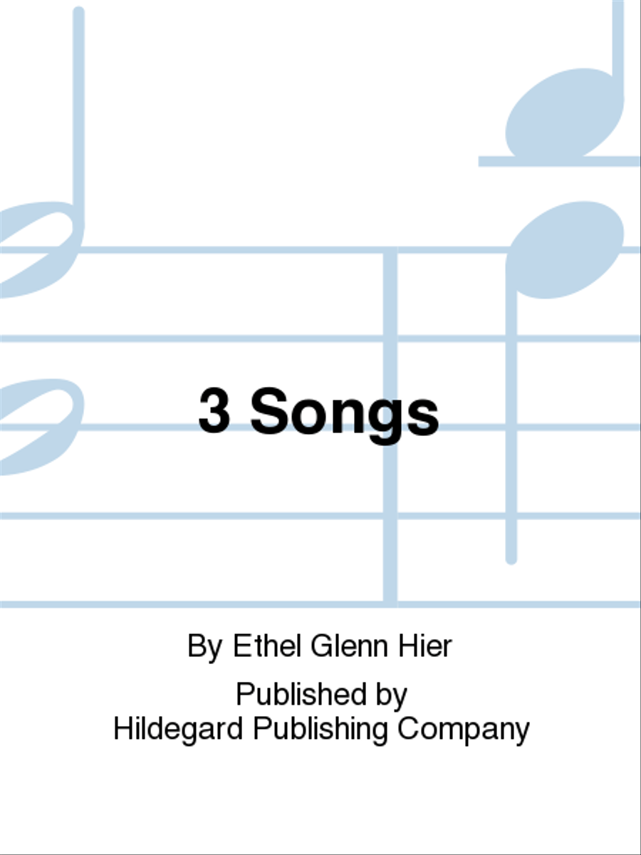 3 Songs 3 Songs Piano Trio scores gallery preview page 1