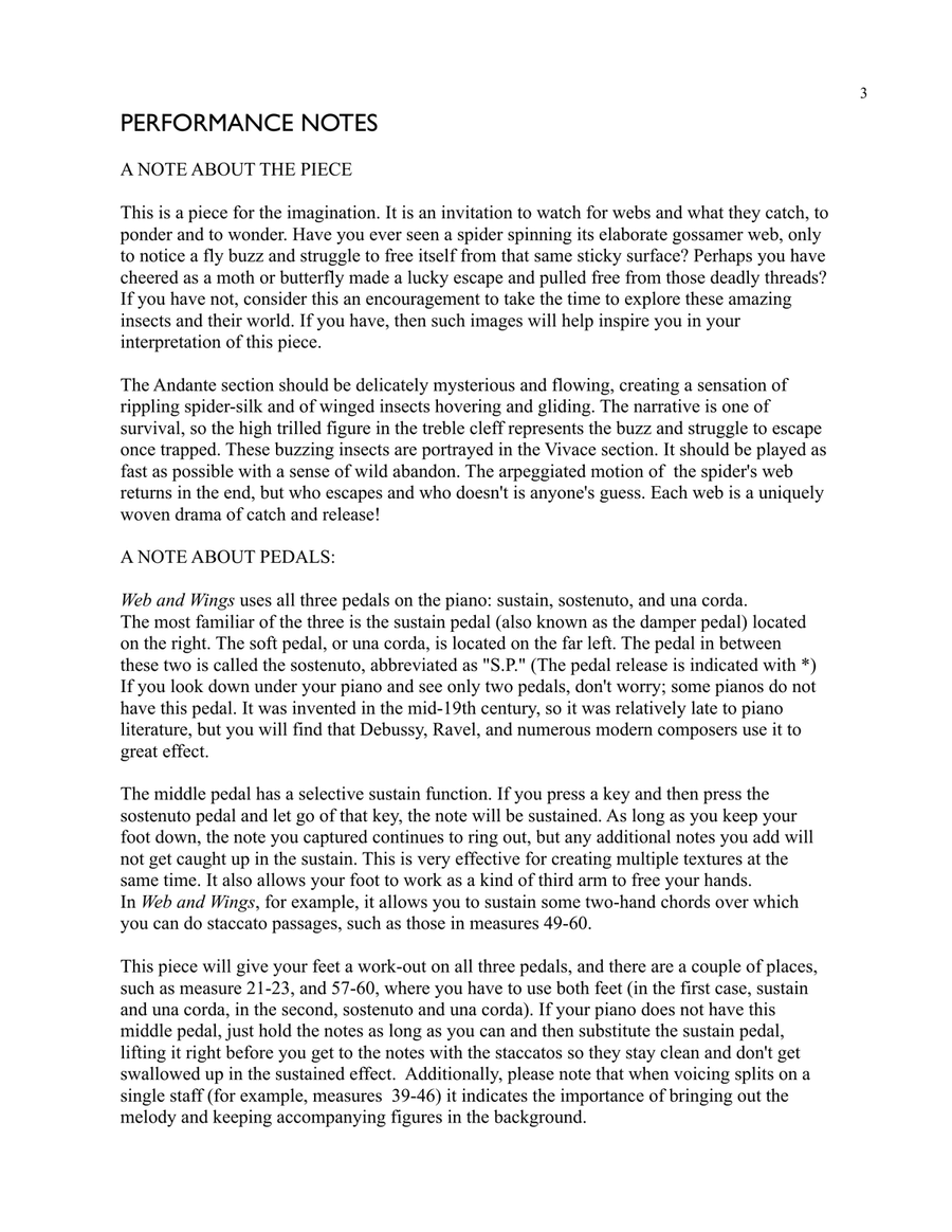 Web and Wings Piano Solo scores gallery preview page 3