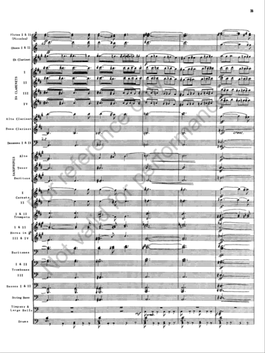 The Golden Legend Concert Band scores gallery preview page 31