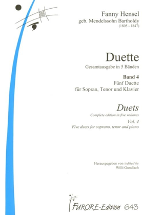 Book cover for Duets vol. 4: S/T with piano