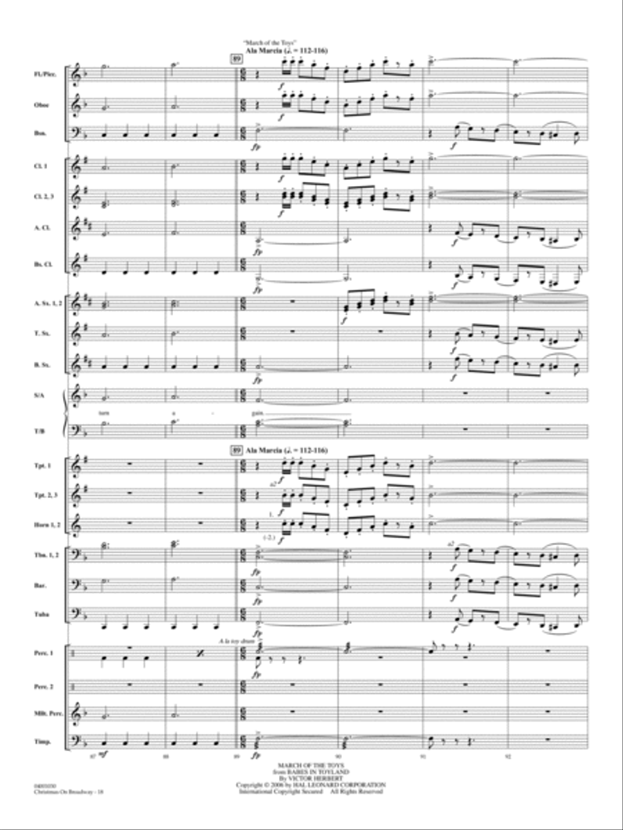 Christmas on Broadway - Full Score Choir scores gallery preview page 18