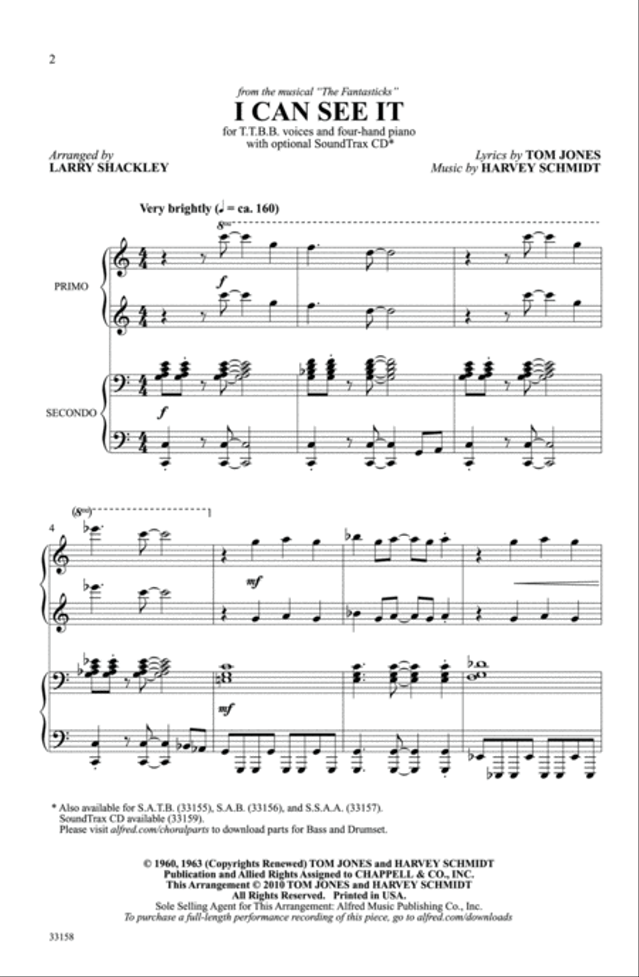 I Can See It Men's Choir scores gallery preview page 2