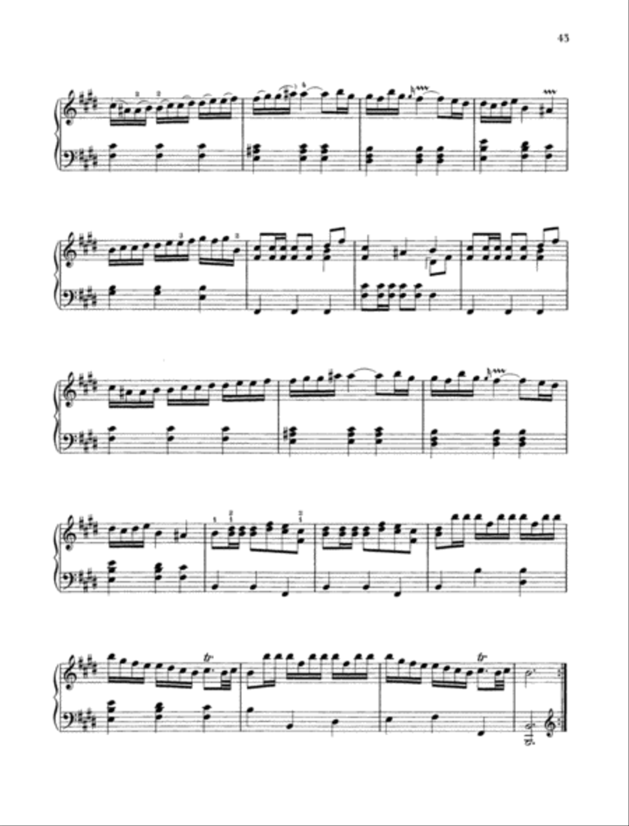 Sonata E major Piano Solo scores gallery preview page 2
