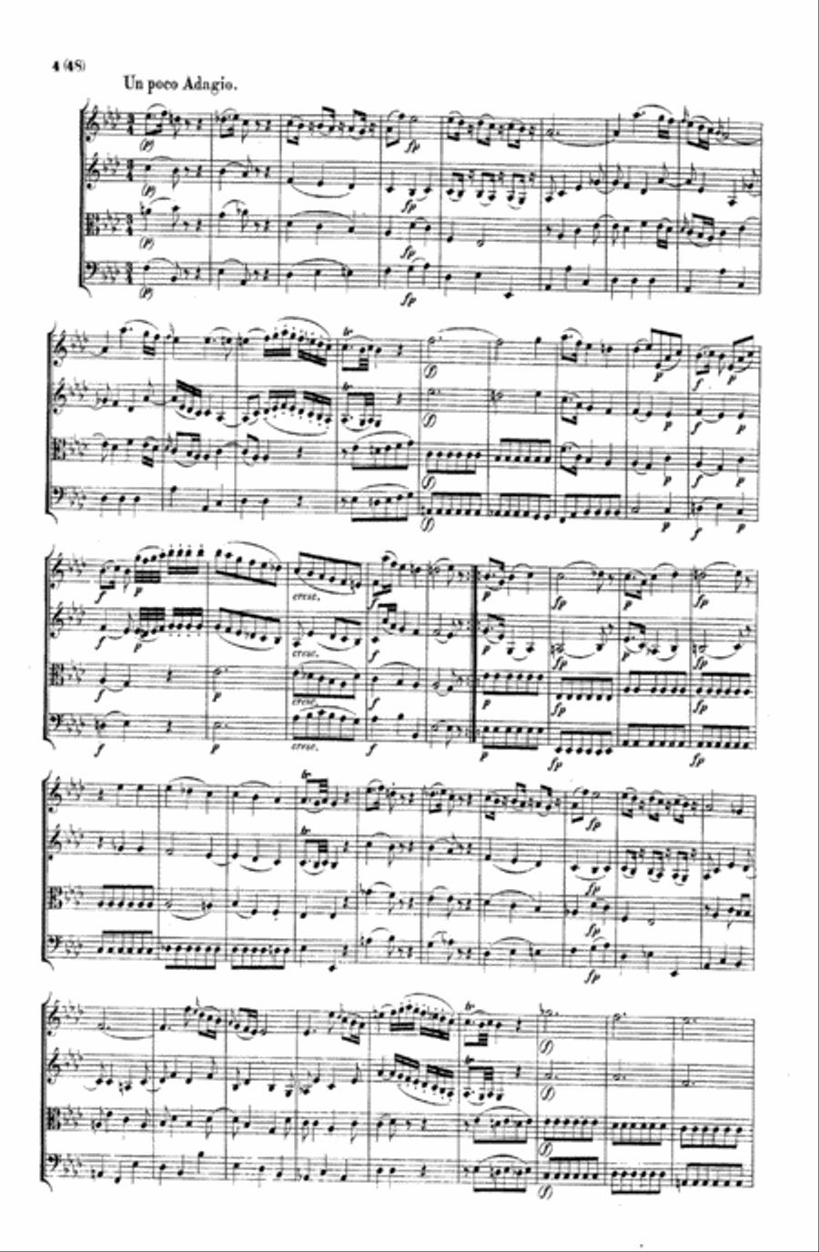 Mozart: String Quartets String Quartet scores gallery preview page 4