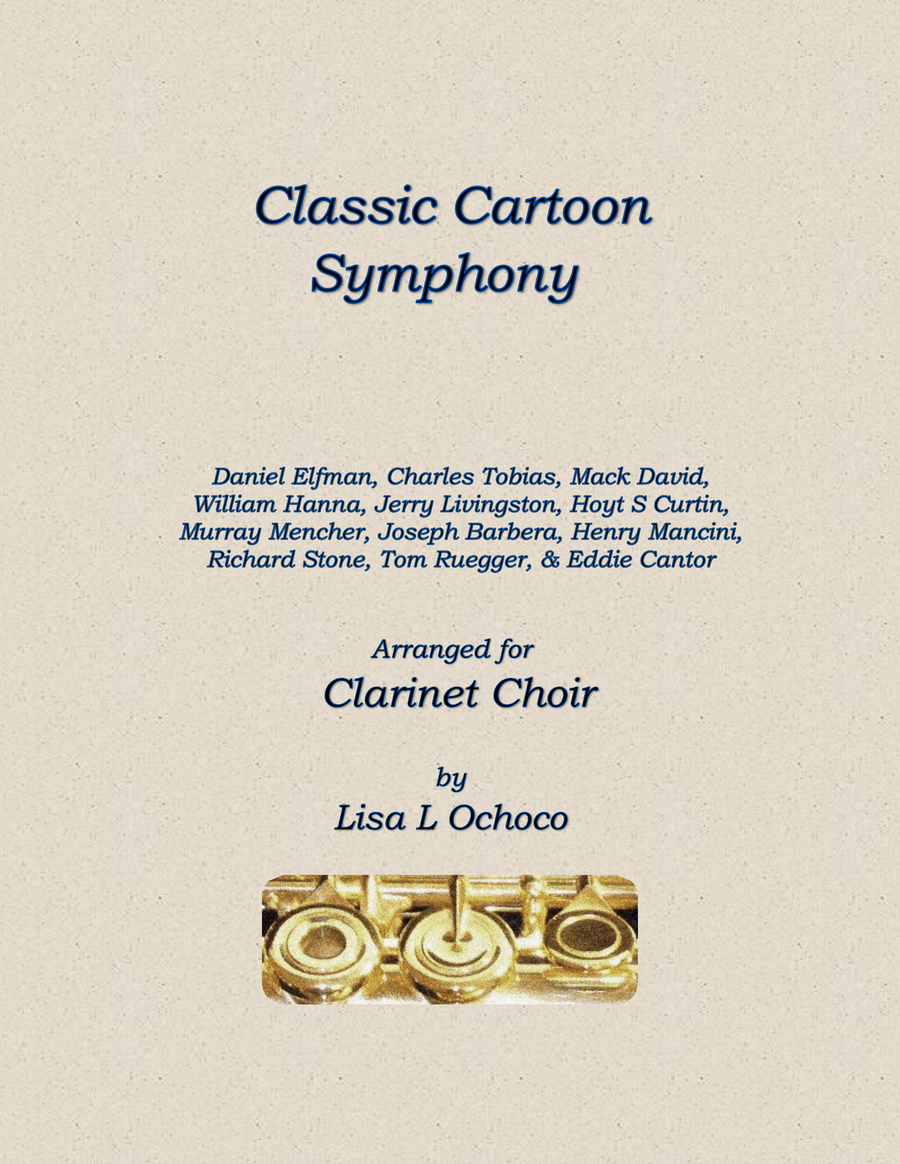 Classic Cartoon Symphony Clarinet Choir scores gallery preview page 1
