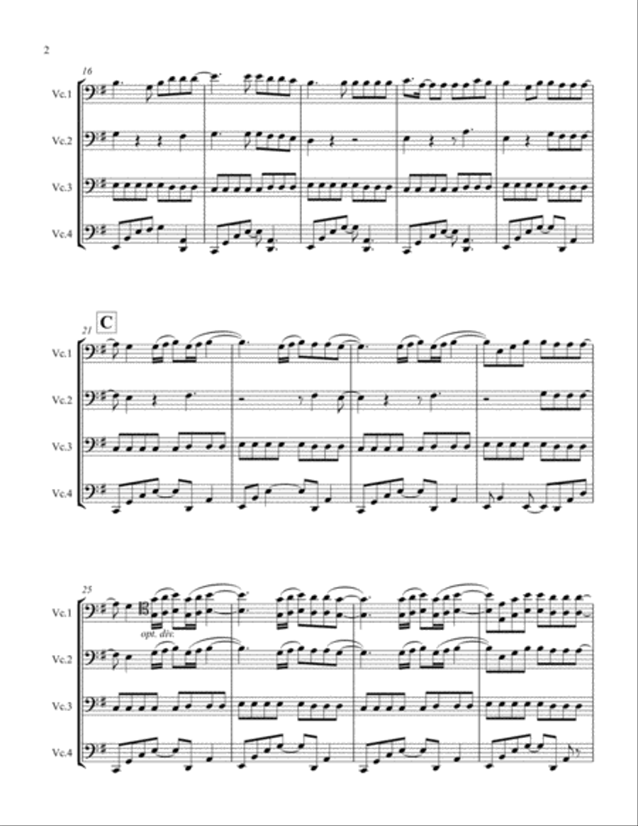 Something Just Like This Cello Solo scores gallery preview page 2