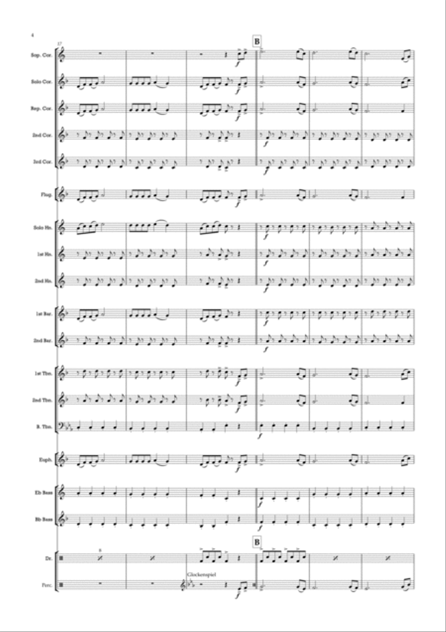 Take Me Home, Country Roads Brass Band scores gallery preview page 4