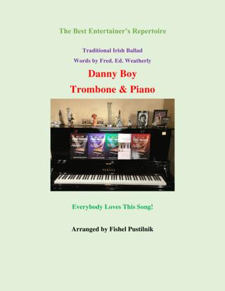 Book cover for "Danny Boy"-Piano Background for Trombone and Piano