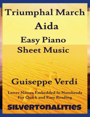 Book cover for Triumphal March Aida Easy Piano Sheet Music