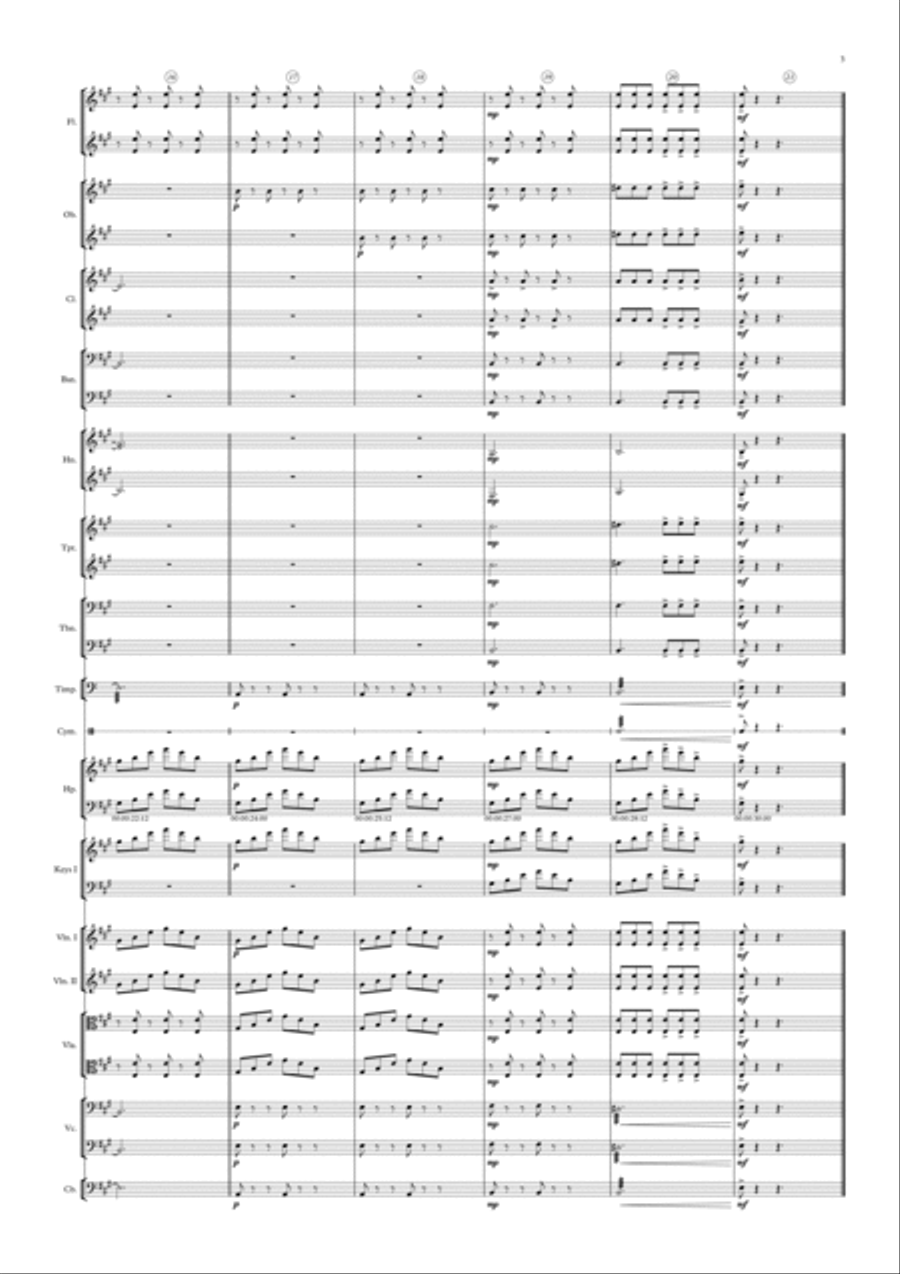 FINDING YOUR FEET (Commercial music stinger) Small Ensemble scores gallery preview page 3