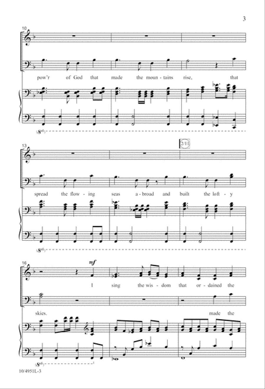 The Mighty Power of God 4-Part scores gallery preview page 3