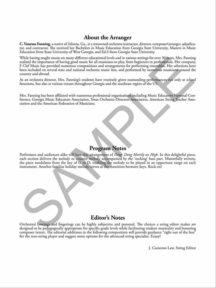 Rock, Rock Merrily on High String Orchestra scores gallery preview page 3