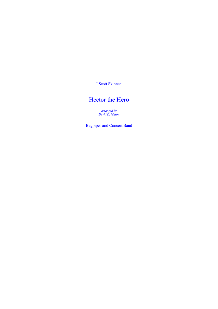 Hector the Hero Concert Band scores gallery preview page 1