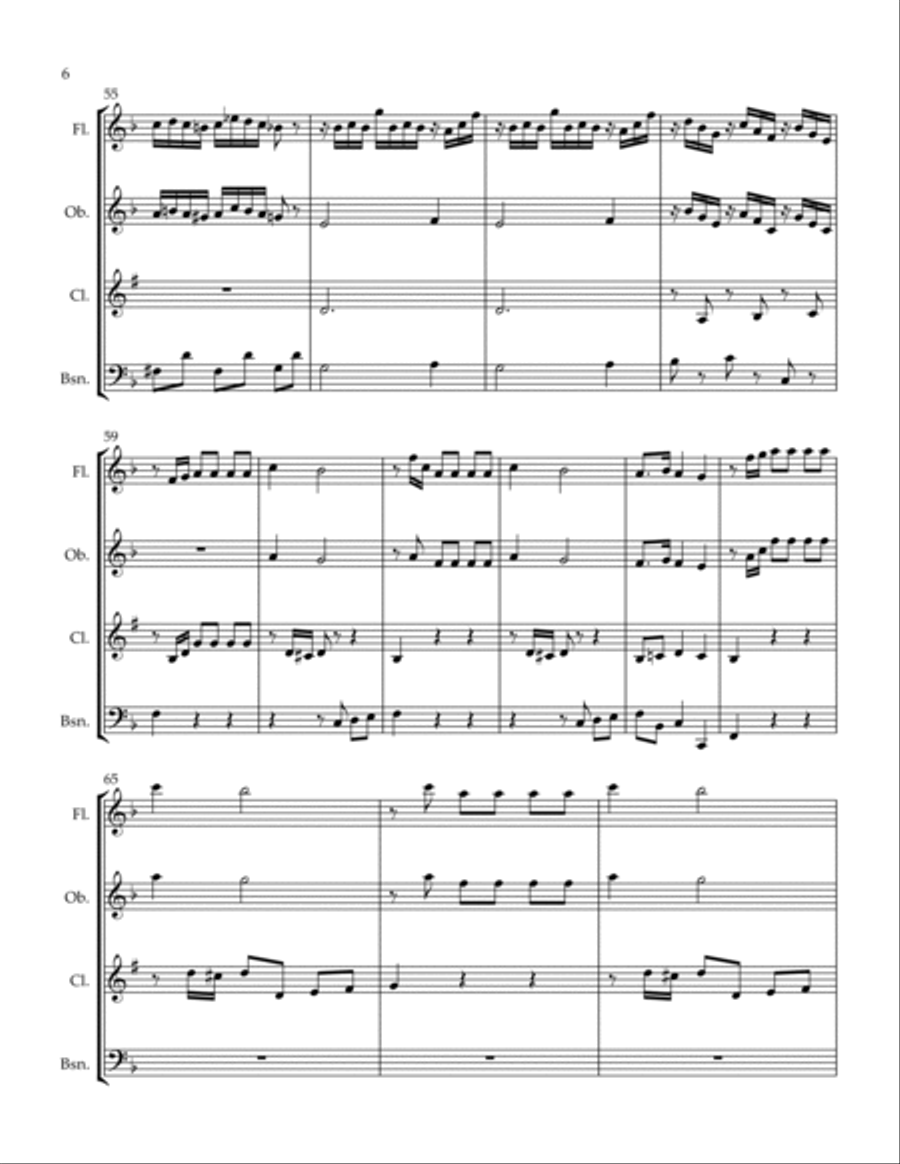 Con Spirito Con Spirito Woodwind Quartet scores gallery preview page 6
