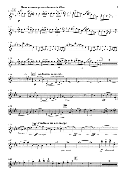 Rhapsody in blue for oboe and piano (oboe part)