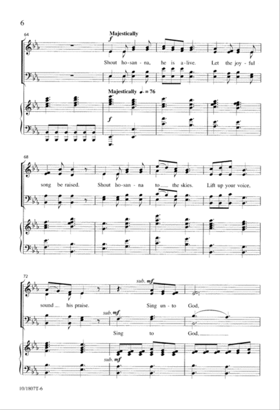 Sing to God, Sing and Rejoice 4-Part scores gallery preview page 6