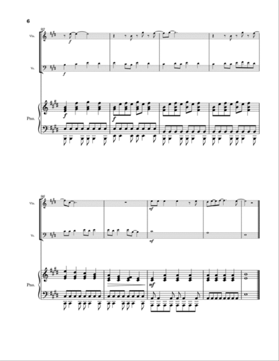 Love Story Love Story Piano Trio scores gallery preview page 6