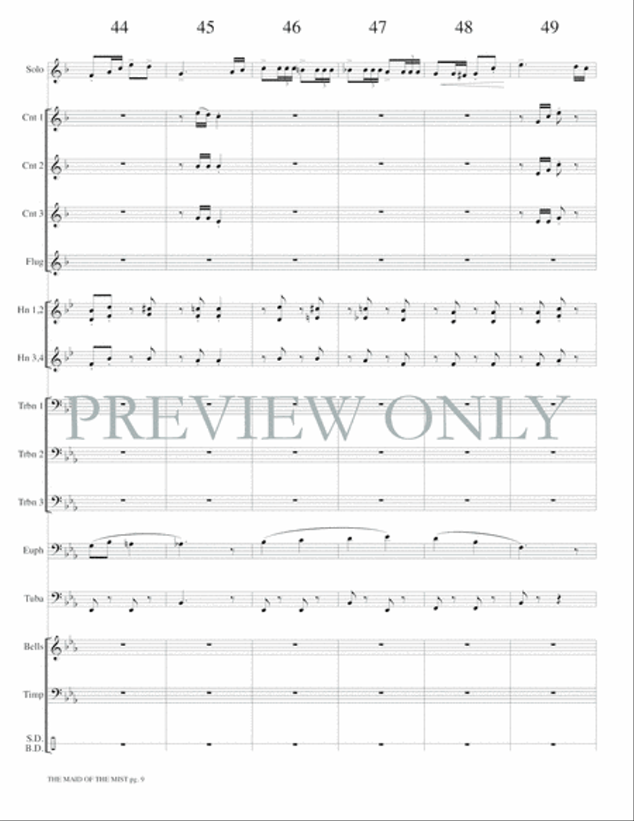 The Maid of the Mist The Maid of the Mist Small Ensemble scores gallery preview page 11