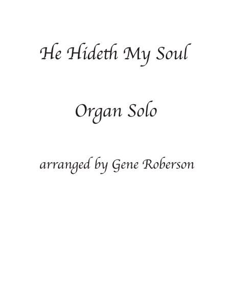 He Hideth My Soul Organ Solo Advanced