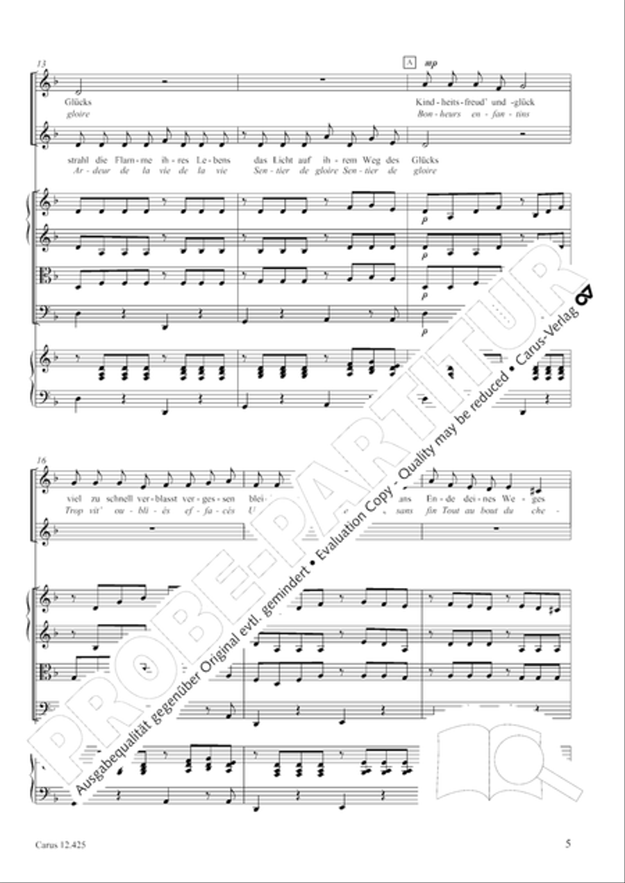 Die Kinder des Monsieur Mathieu (arr. R. Butz) chorissimo! Score scores gallery preview page 6