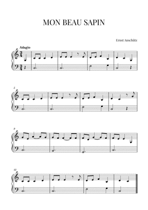 Book cover for Mon Beau Sapin for Piano (Easy/Beginner)