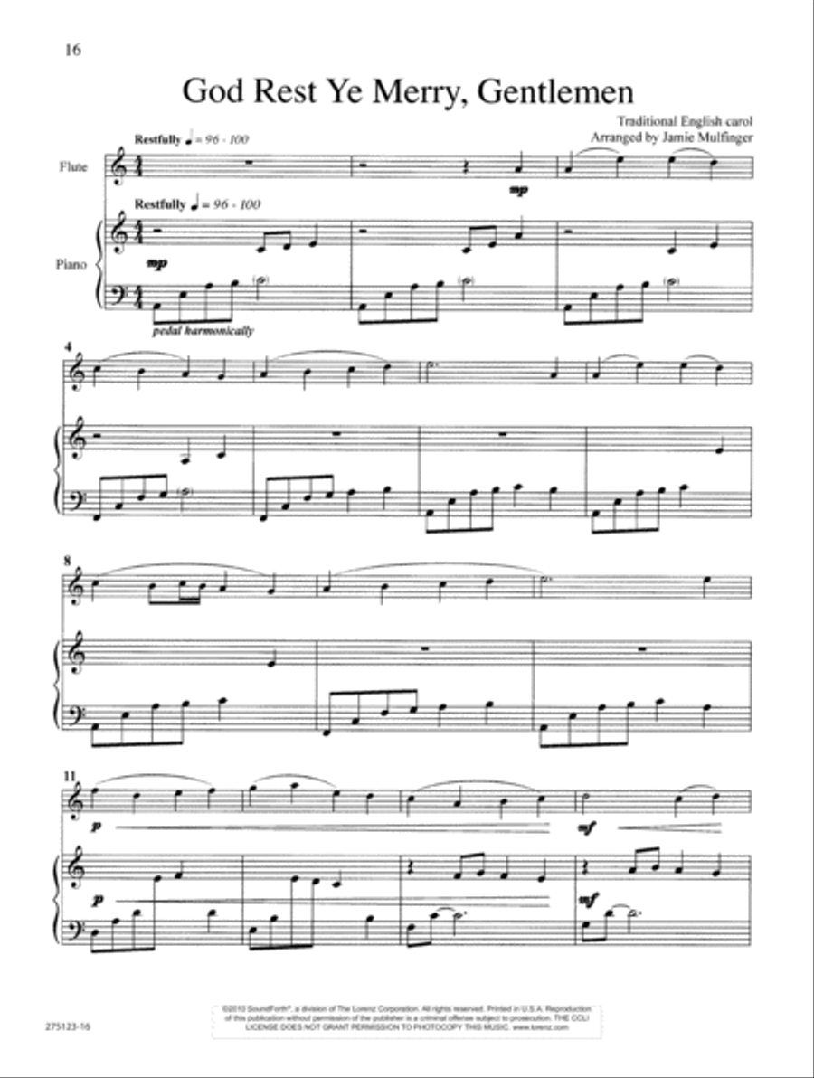 Christmas Journeys Flute Solo scores gallery preview page 8