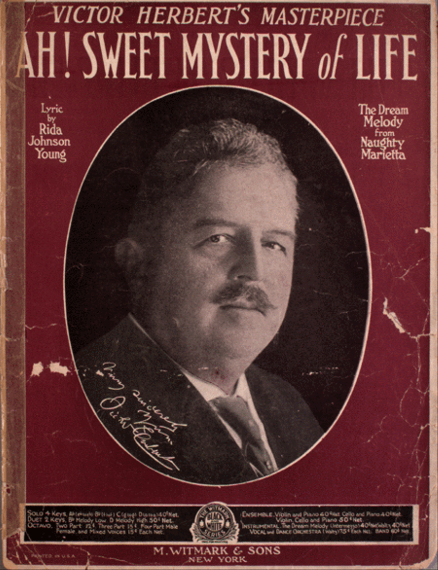Victor Herbert's Masterpiece. Ah! Sweet Mystery of Life Voice scores gallery preview page 1