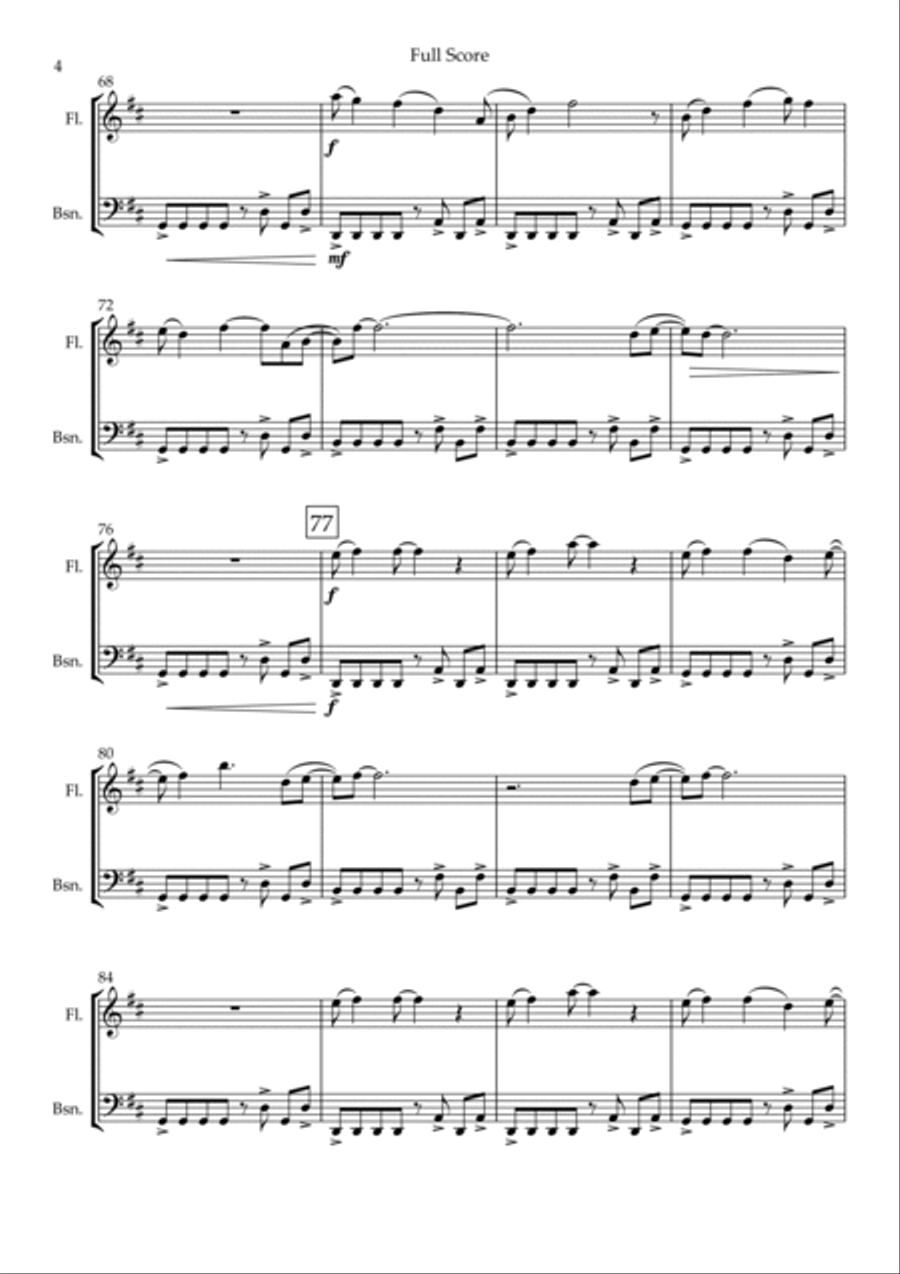 Without You Woodwind Duet scores gallery preview page 4