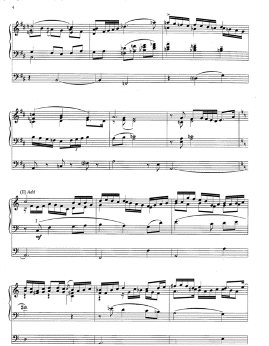Triptych for Organ Organ Solo scores gallery preview page 3