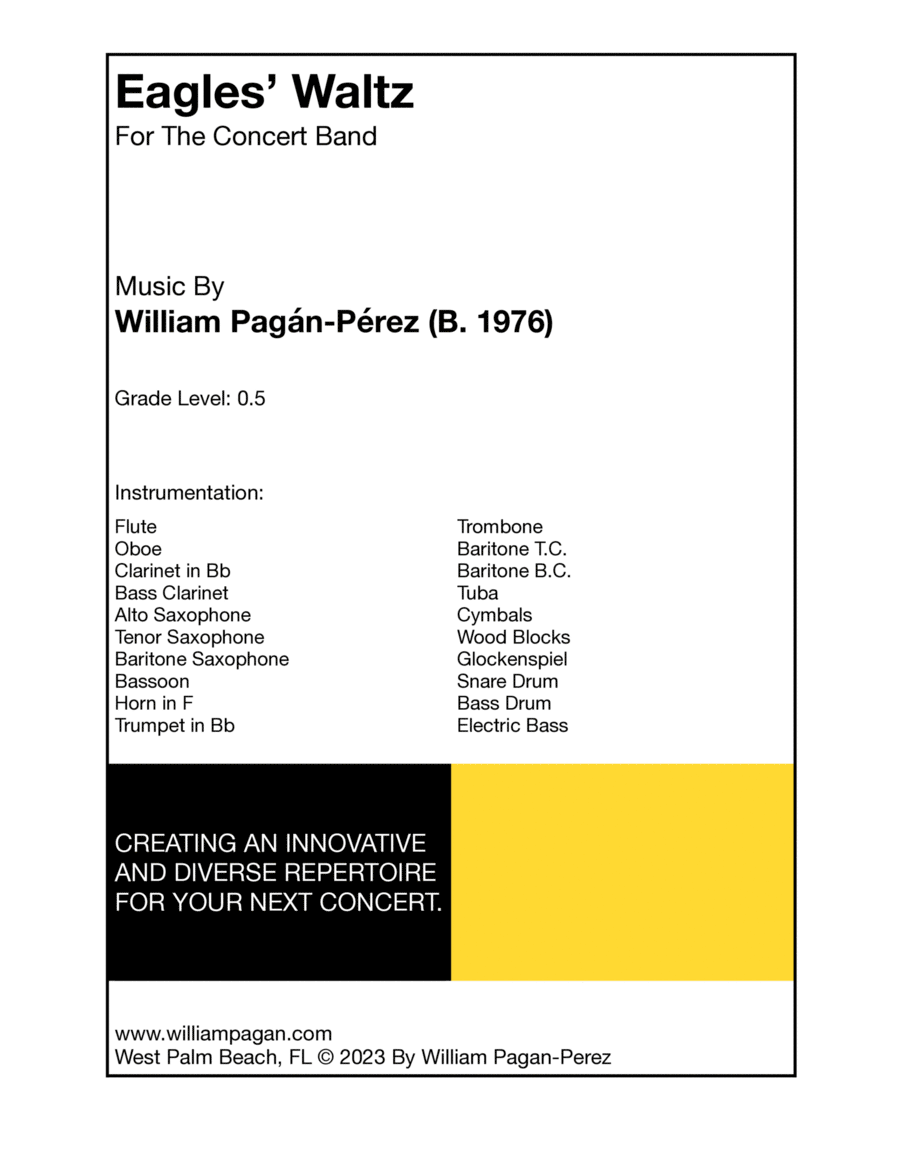 Eagles' Waltz Concert Band - Digital Sheet Music