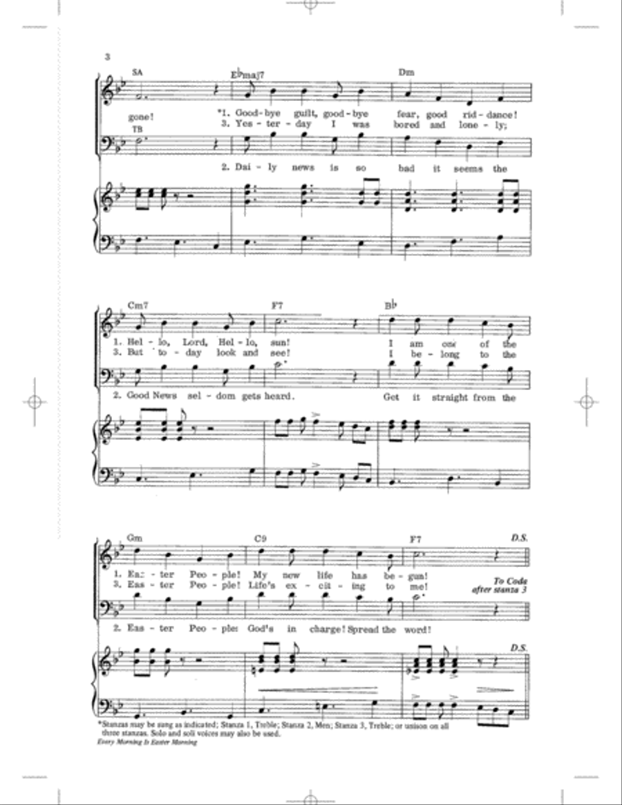 Every Morning Is Easter Morning 2-Part scores gallery preview page 4