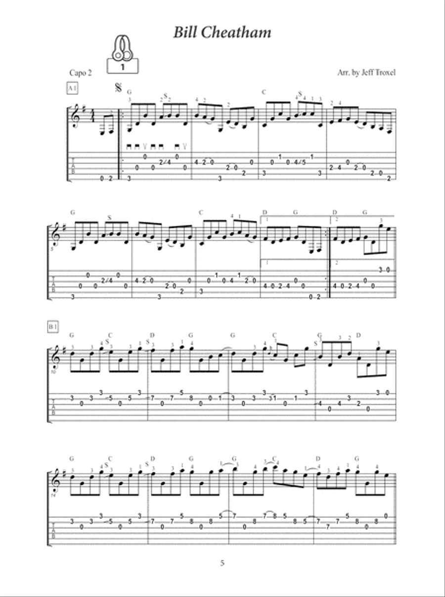 Guitar Picking Tunes - Flatpicking Classics Acoustic Guitar scores gallery preview page 6